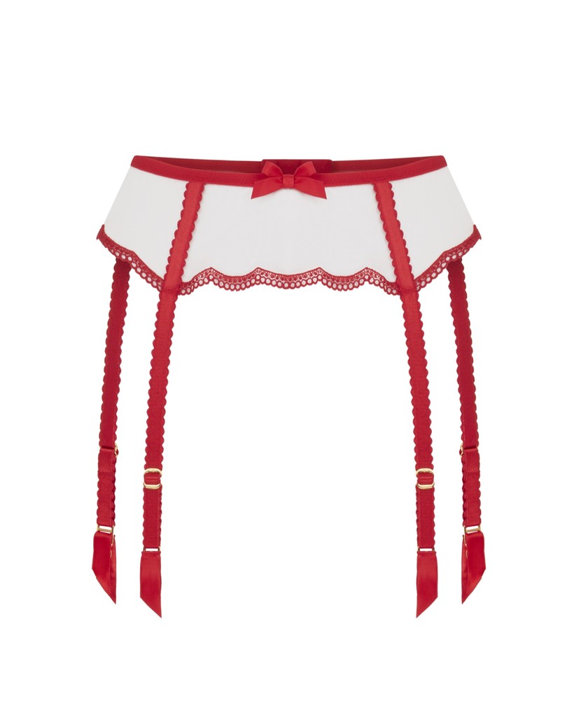 KayПояс для чулок с красной отделкой Kay