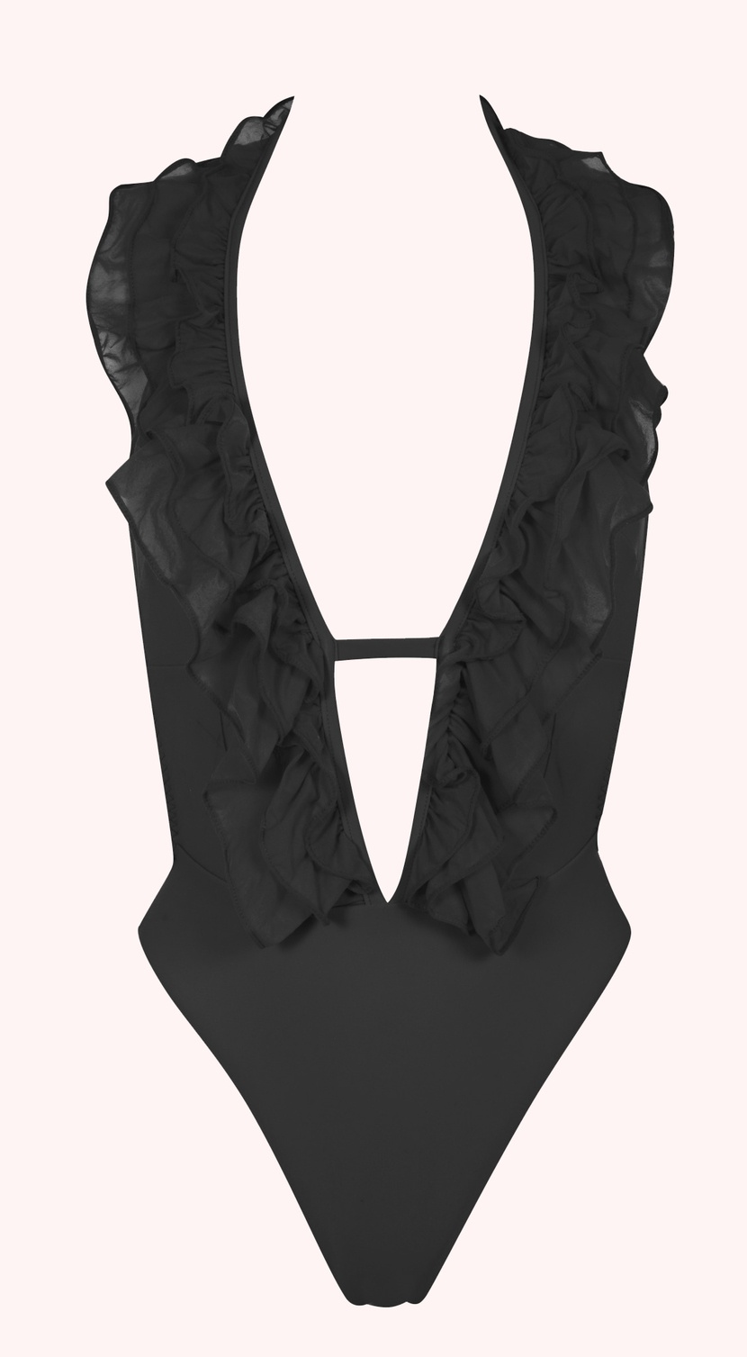 BettinaЧерный слитный купальник-монокини Bettina