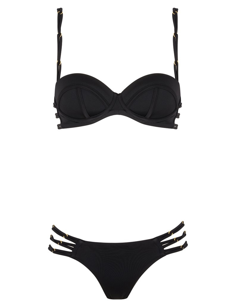 MontanaЧерный топ купальника Montana