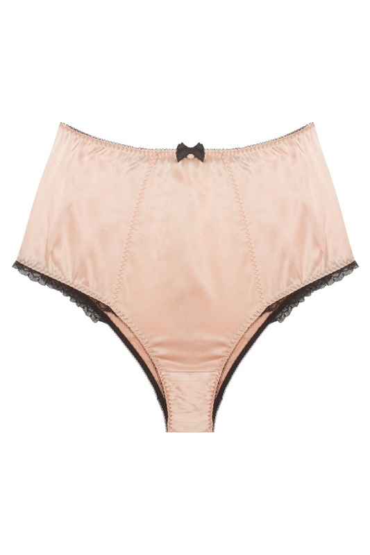 FelindaПудровые шелковые трусы с высокой посадкой Felinda