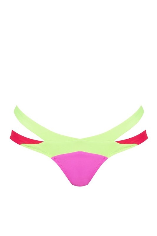 Mazzy Green/Red/PinkЗелено-розовые плавки Mazzy