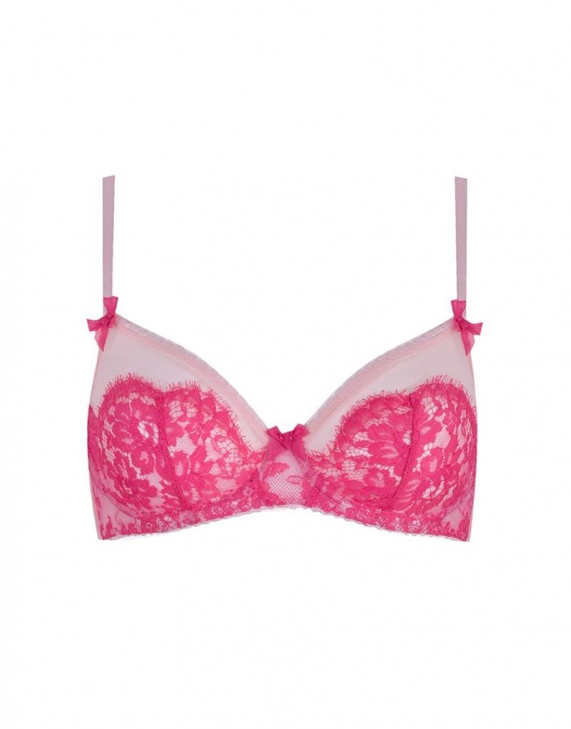 RowanaРозовый мягкий бюстгальтер с кружевом Rowana