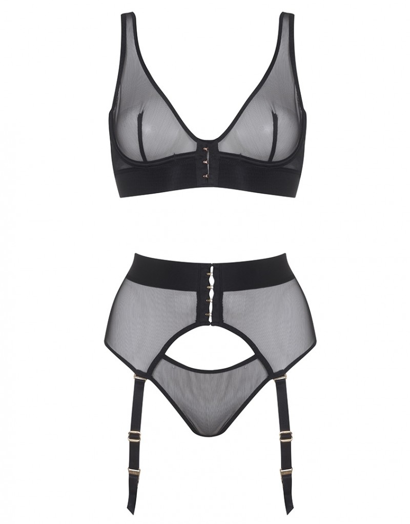 DoraЧерный бюстгальтер с мягкой чашкой Dora