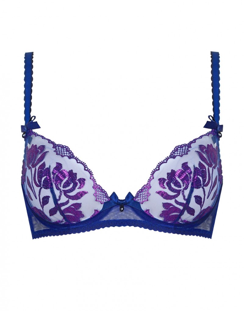 SparkleМягкий бюстгальтер с пурпурной вышивкой Sparkle