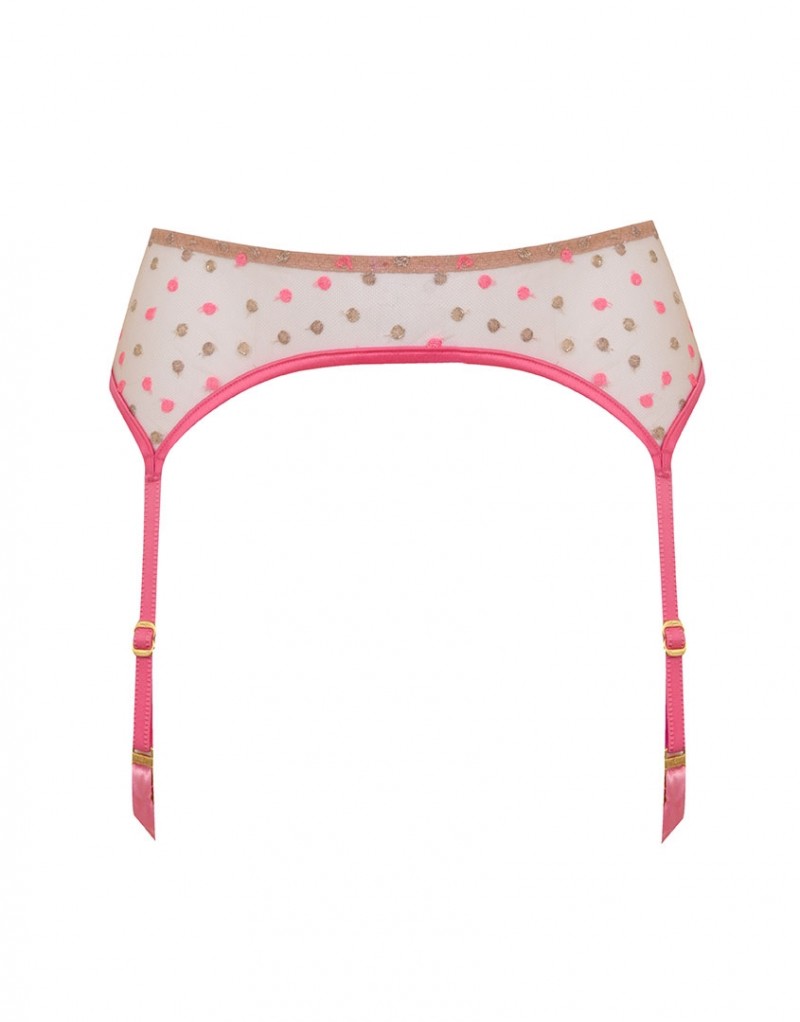 BrieРозовый пояс с вышивкой Brie