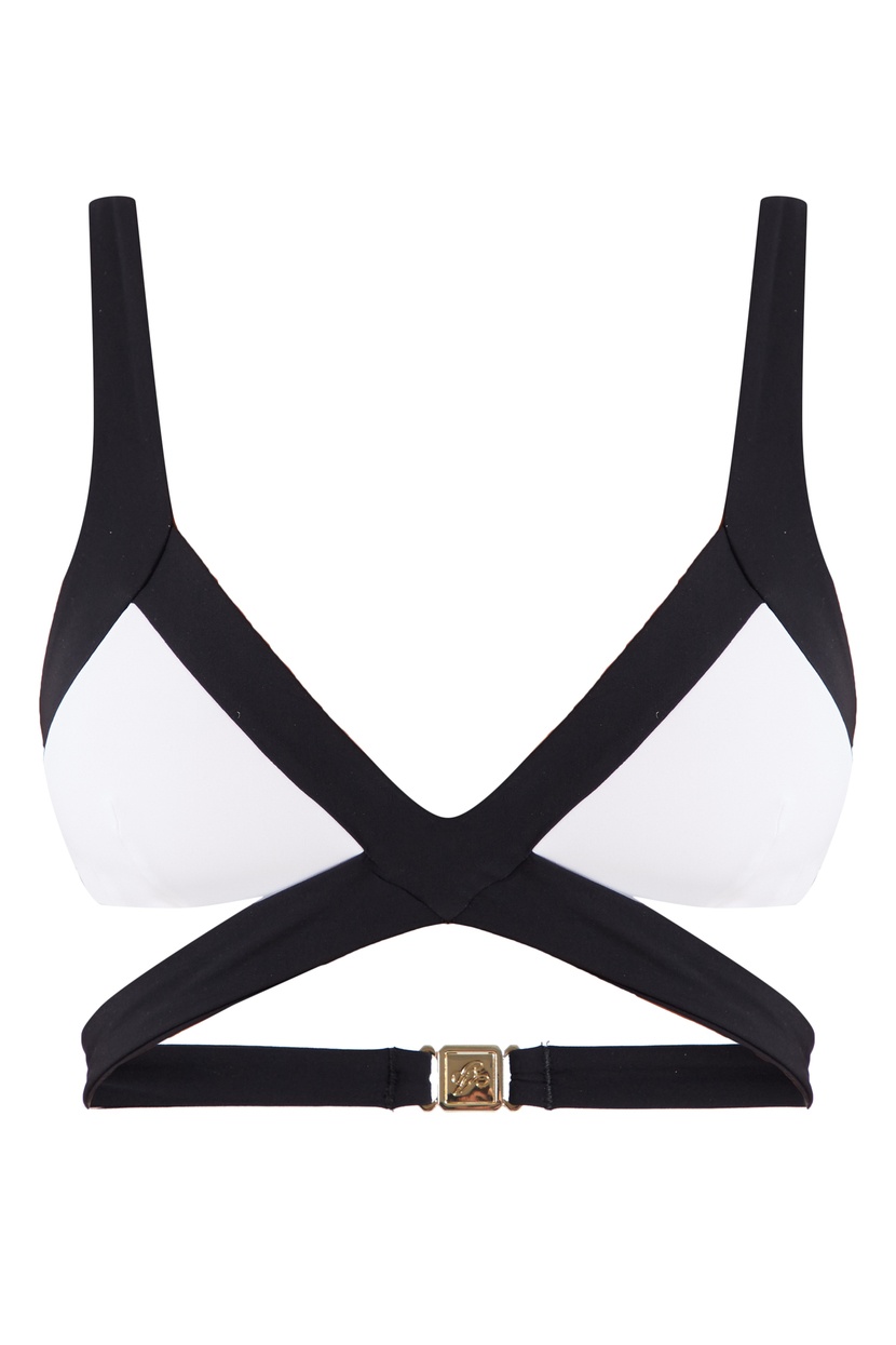 MazzyБело-черный лиф купальника Mazzy