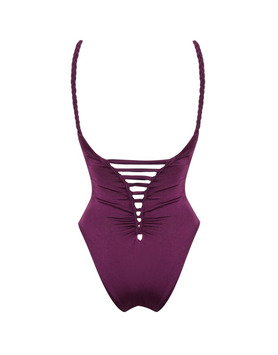 Слитный купальник сливового цвета Marlow