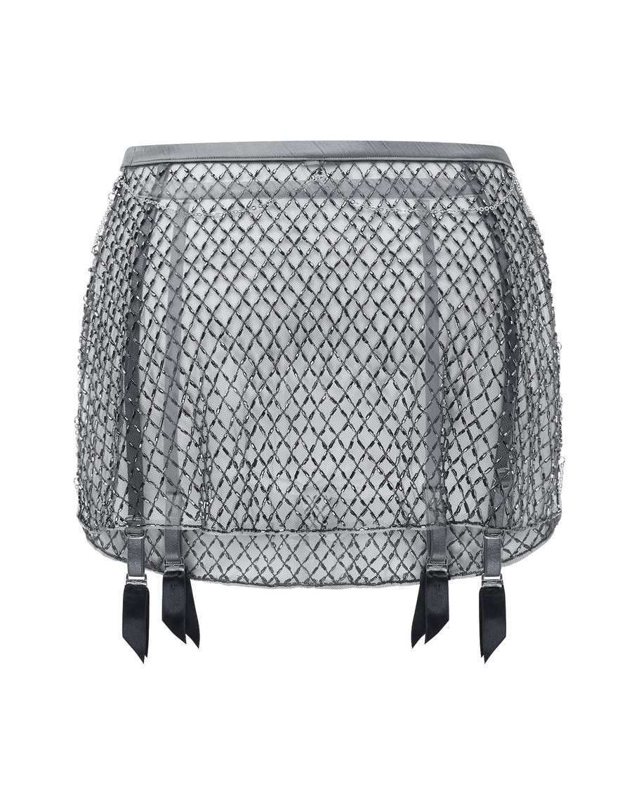 Пояс серебряного цвета с цепочками Chrystelle