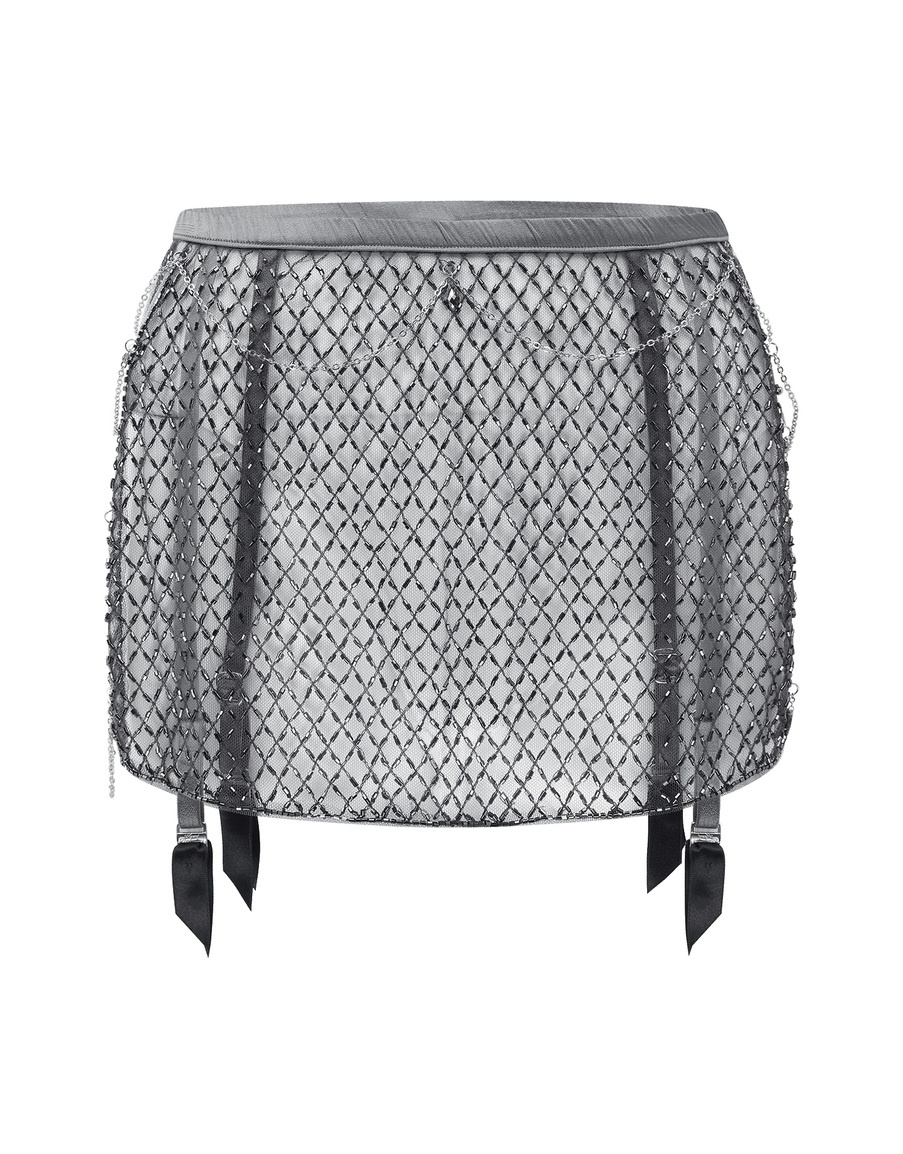 Пояс серебряного цвета с цепочками Chrystelle