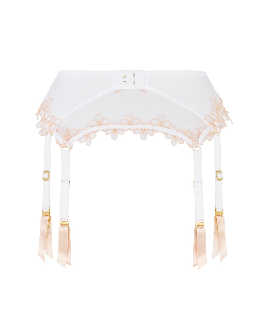 Белый пояс для чулок Maybelle