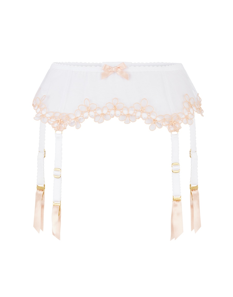 Белый пояс для чулок Maybelle