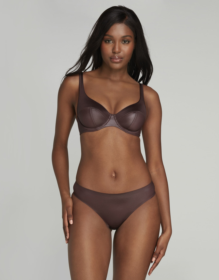 Коричневые классические трусы Paige