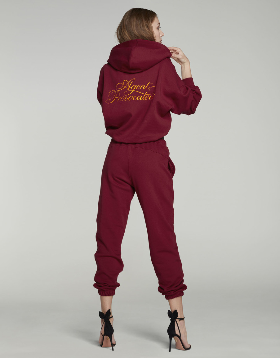 Красные джоггеры с логотипом Rayley