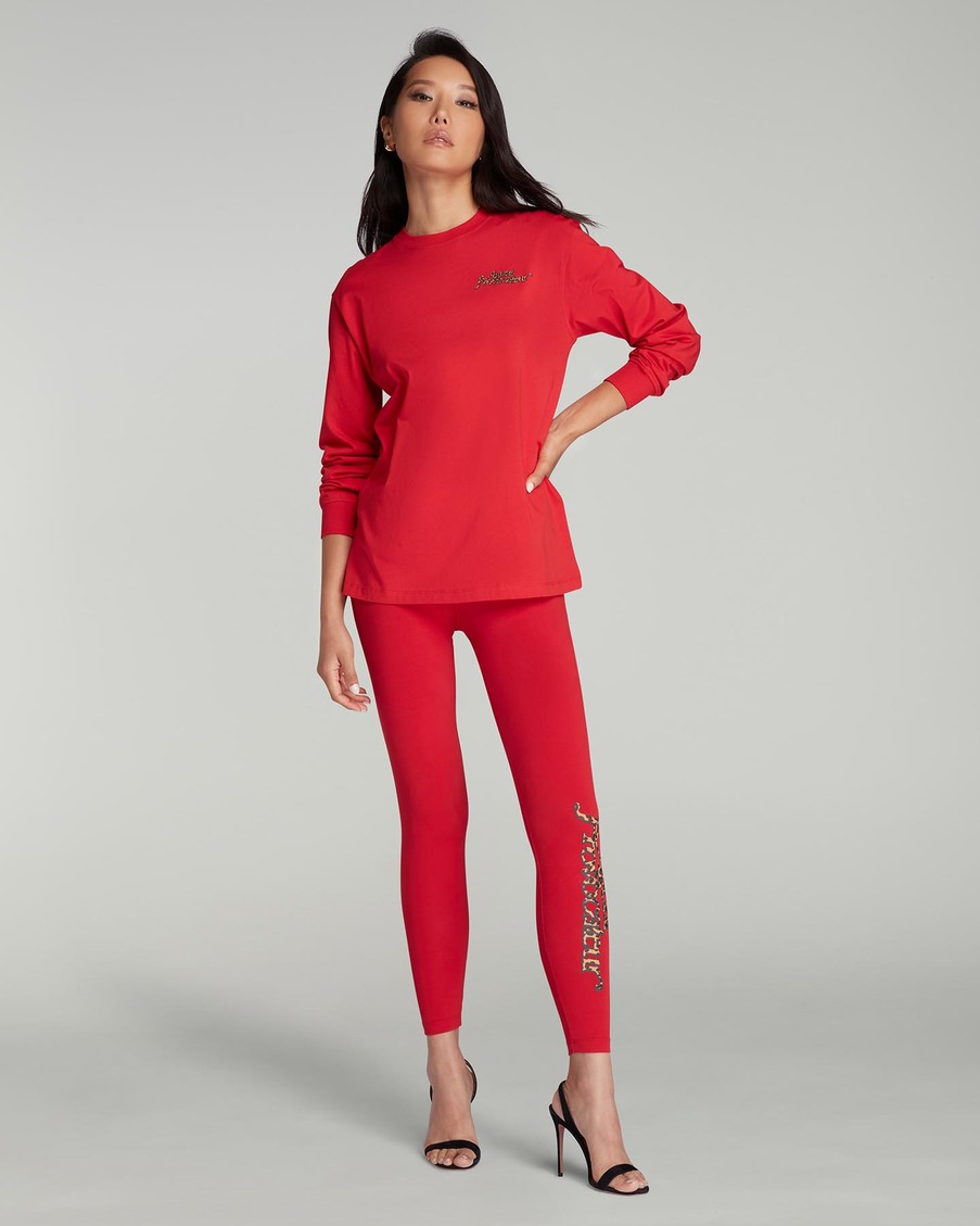 Красный лонгслив Rayley