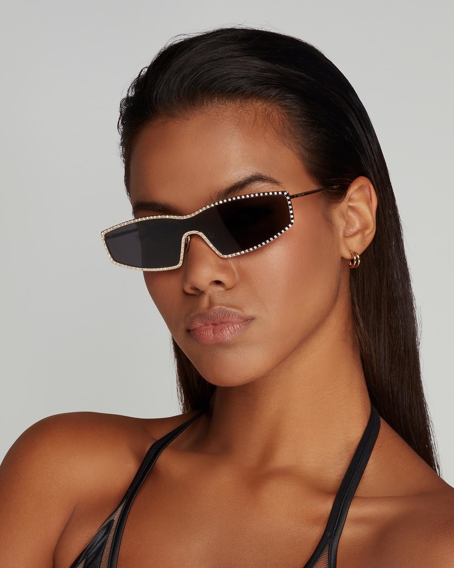 Черно-золотые солнцезащитные очки Scarlette