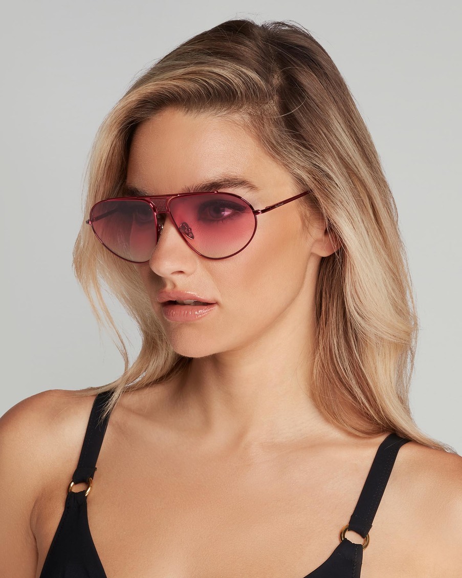 Розовые солнцезащитные очки Kelie