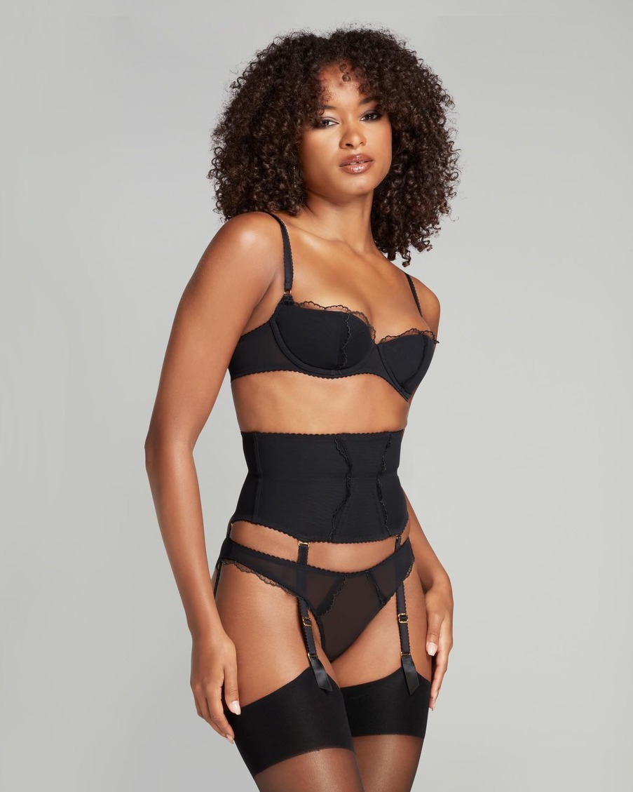 Черный корсетный пояс Sara