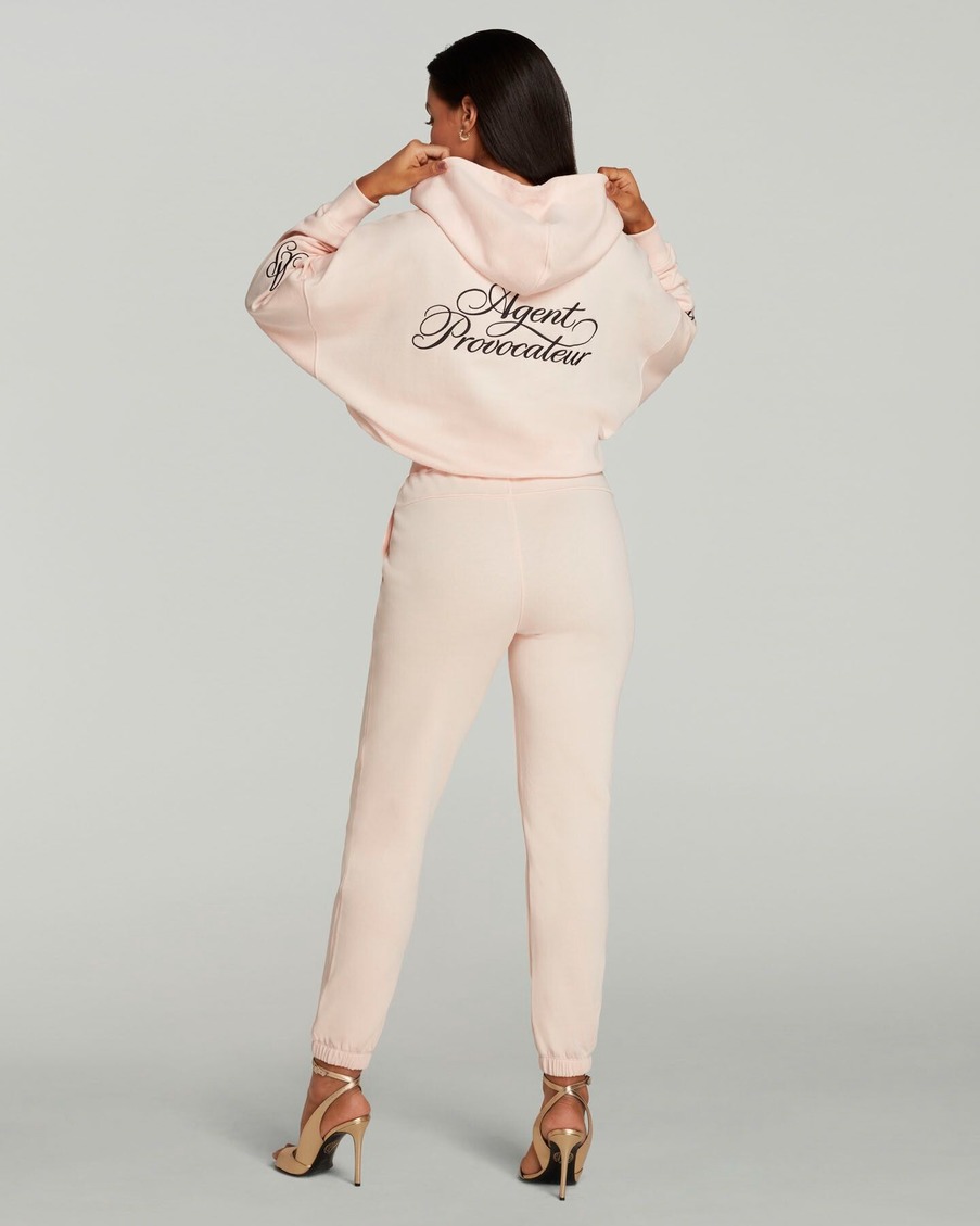 Бледно-розовое худи на кулиске Rayley