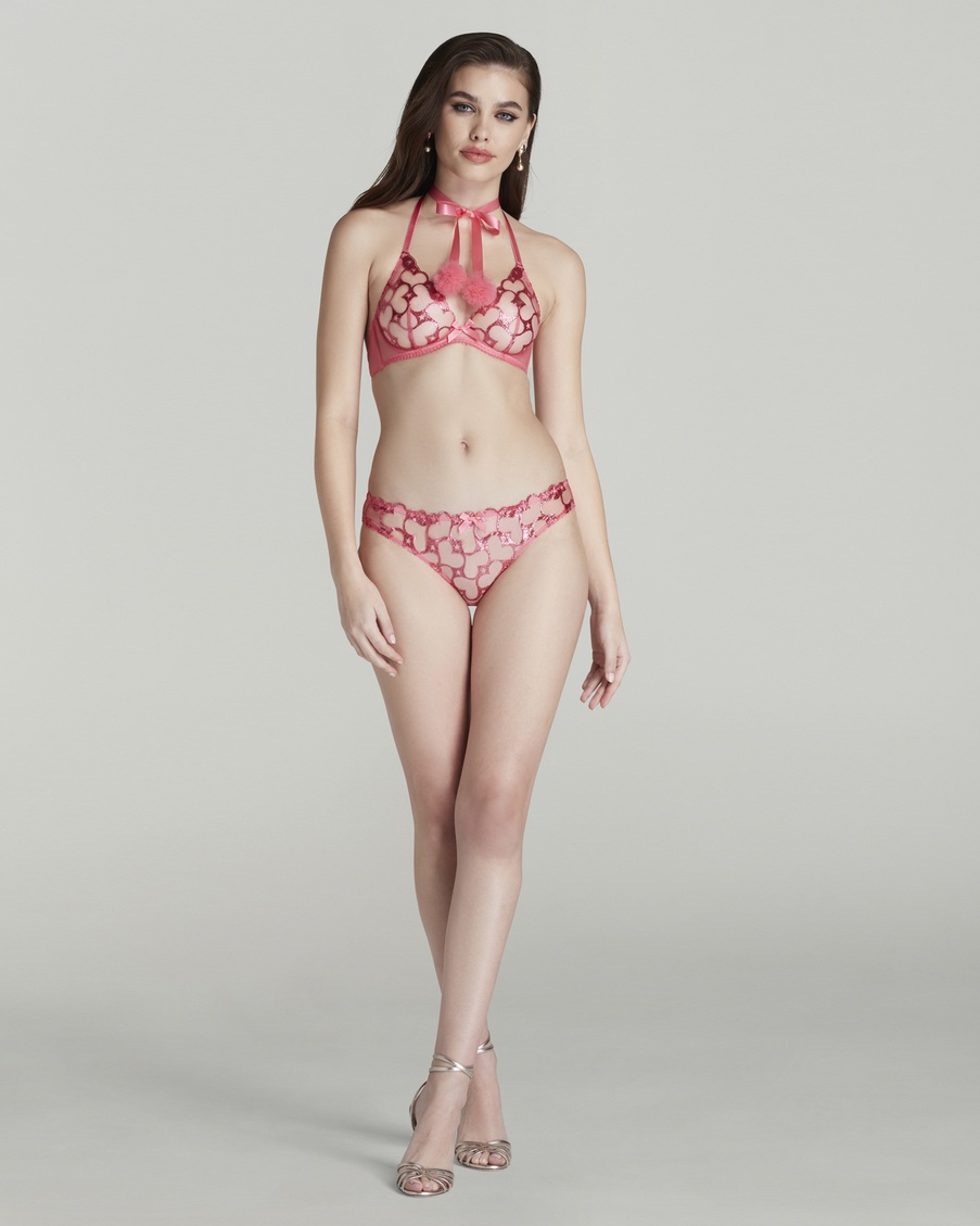 Розовый бюстгальтер с мягкой чашкой Bobbi