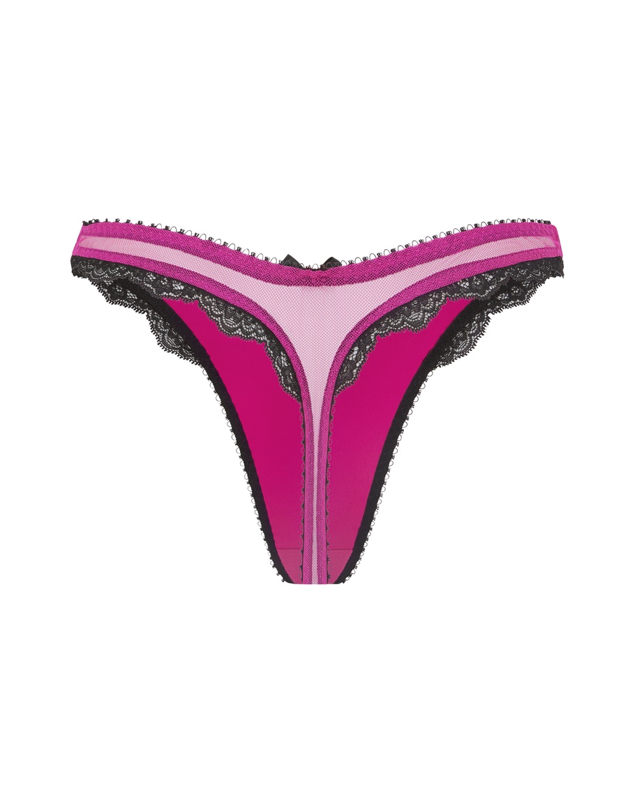 Трусы стринги цвета фуксия Sloane Agent Provocateur – купить за 7 630 р.