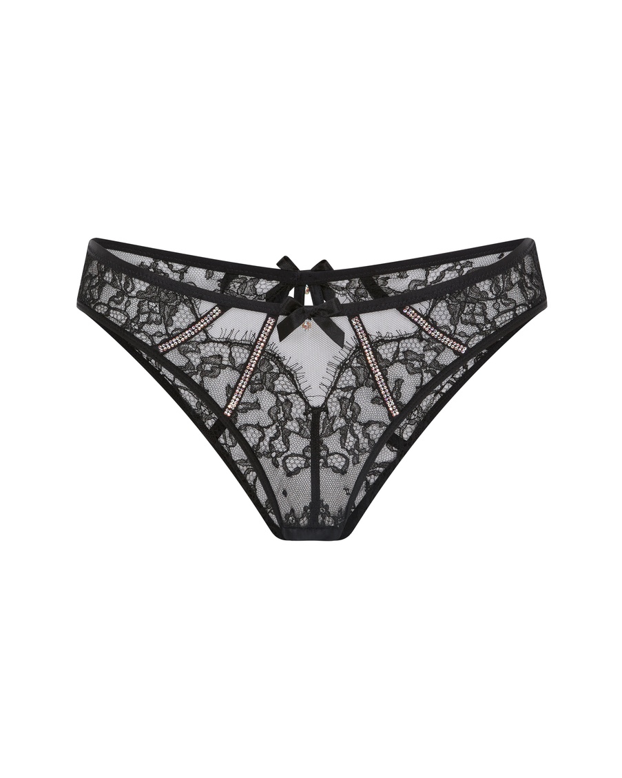 Черные французские трусы Caitriona