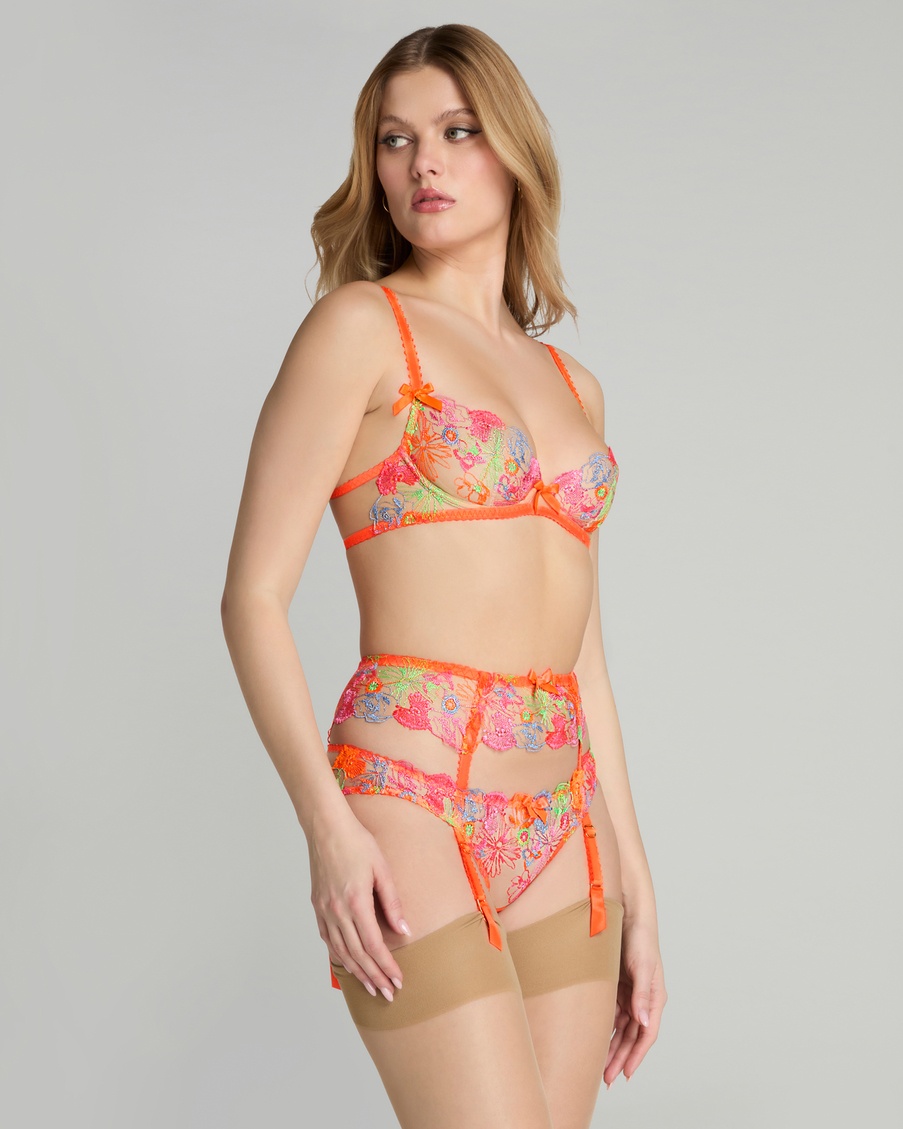 Оранжевый пояс для чулок Zuri