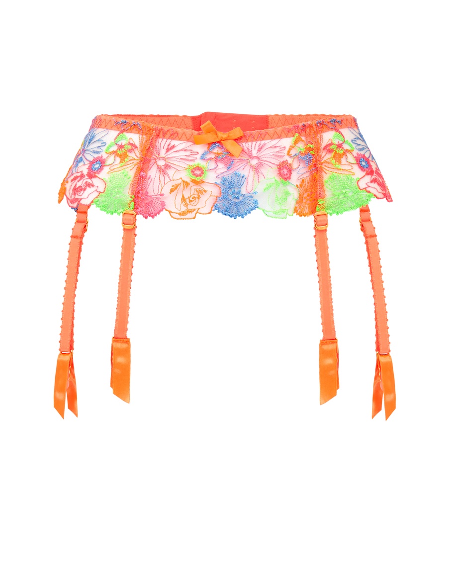 Оранжевый пояс для чулок Zuri