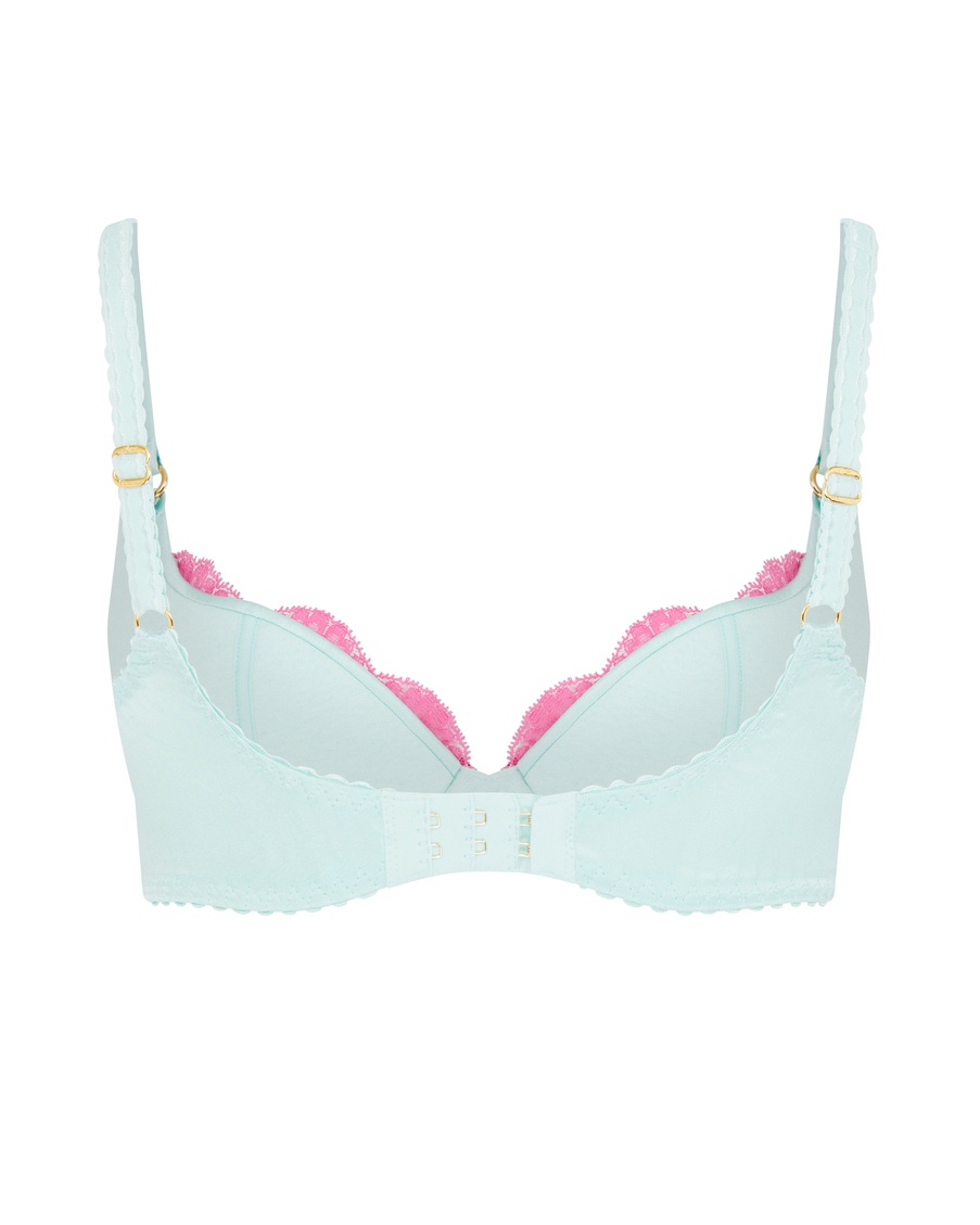 Мятный шелковый бюстгальтер с плотной чашкой Molly