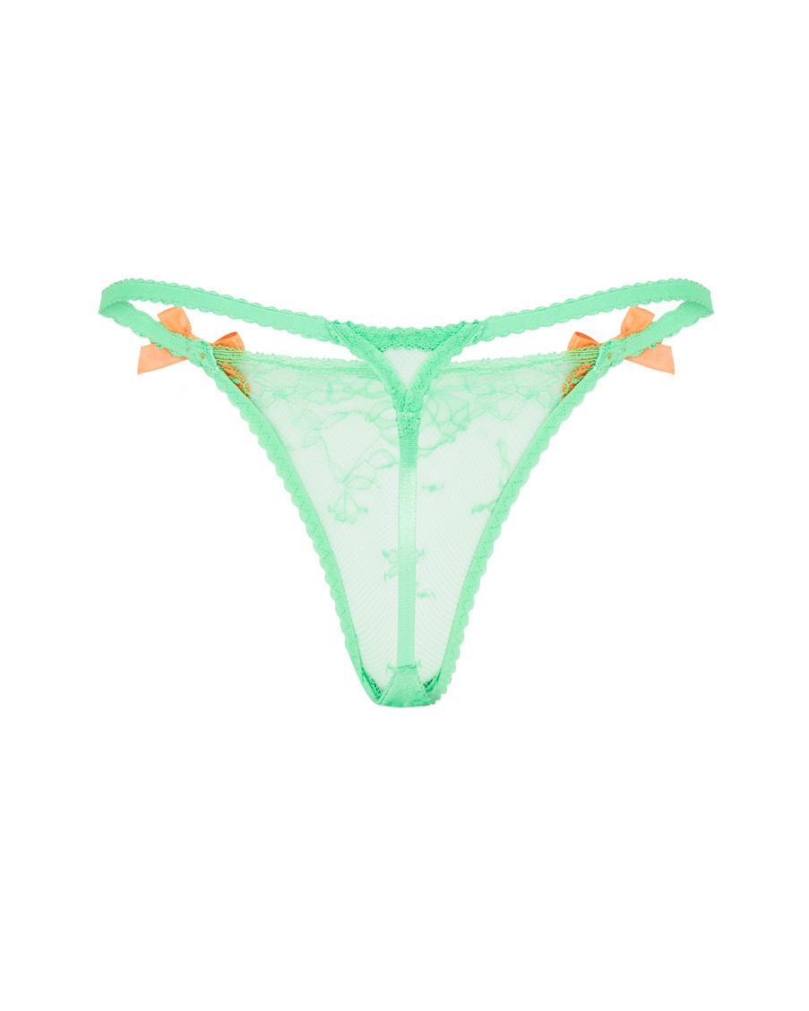 Зеленые трусы стринги Isedora