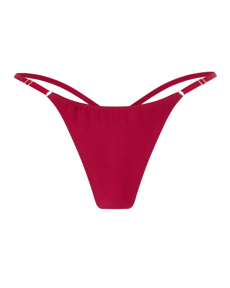 Красные трусы стринги Fabi