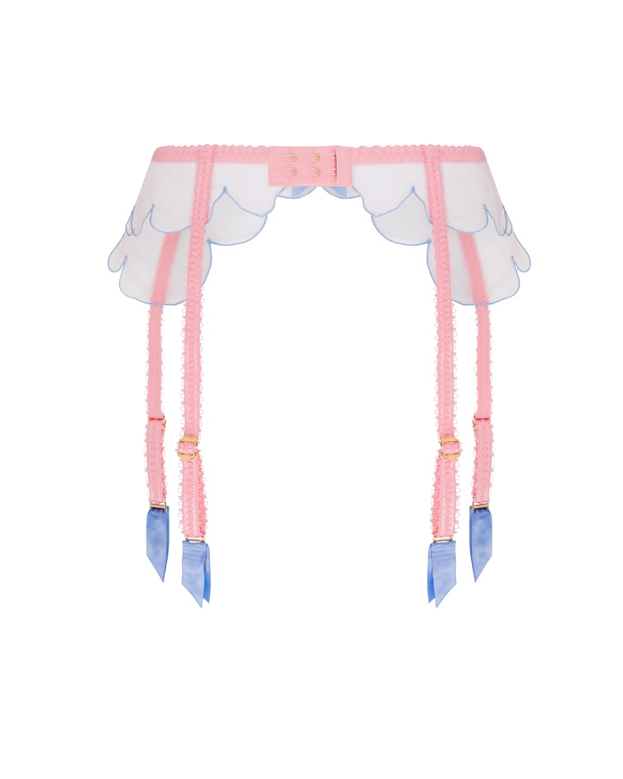 Бледно-розовый пояс для чулок Lorna