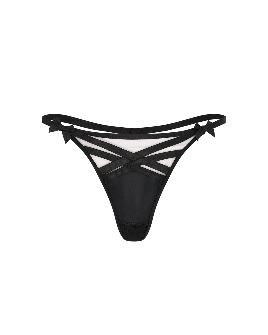 Черные трусы стринги Briella