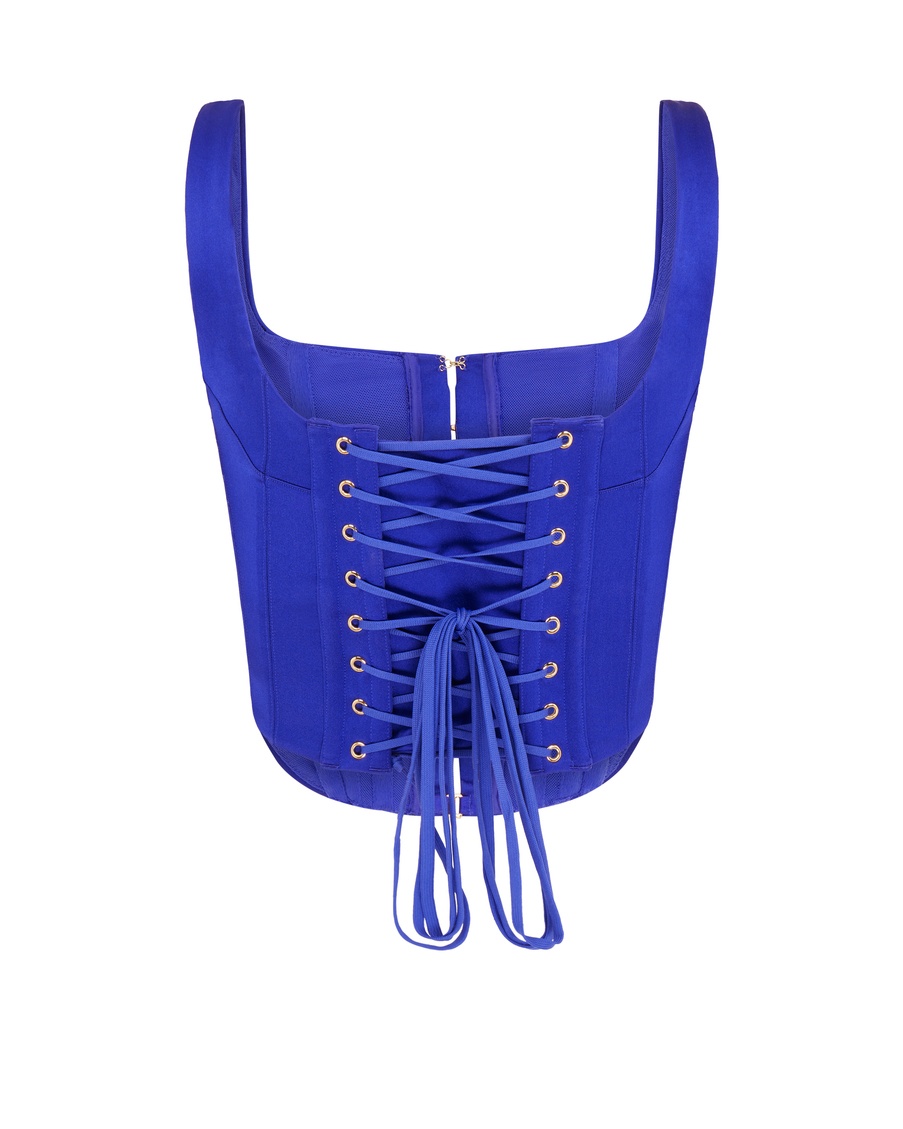 Синий корсет Zena
