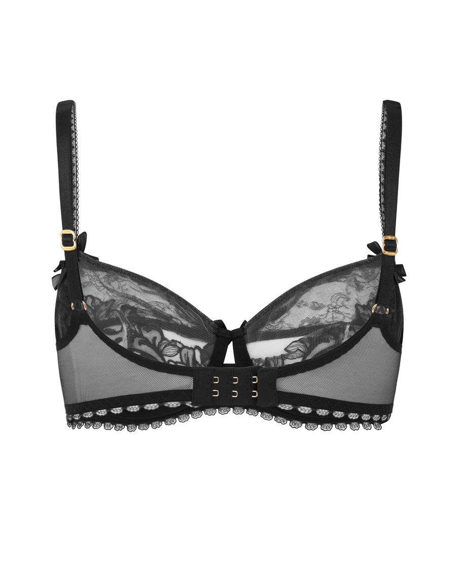 Черный бюстгальтер с мягкой чашкой Violah
