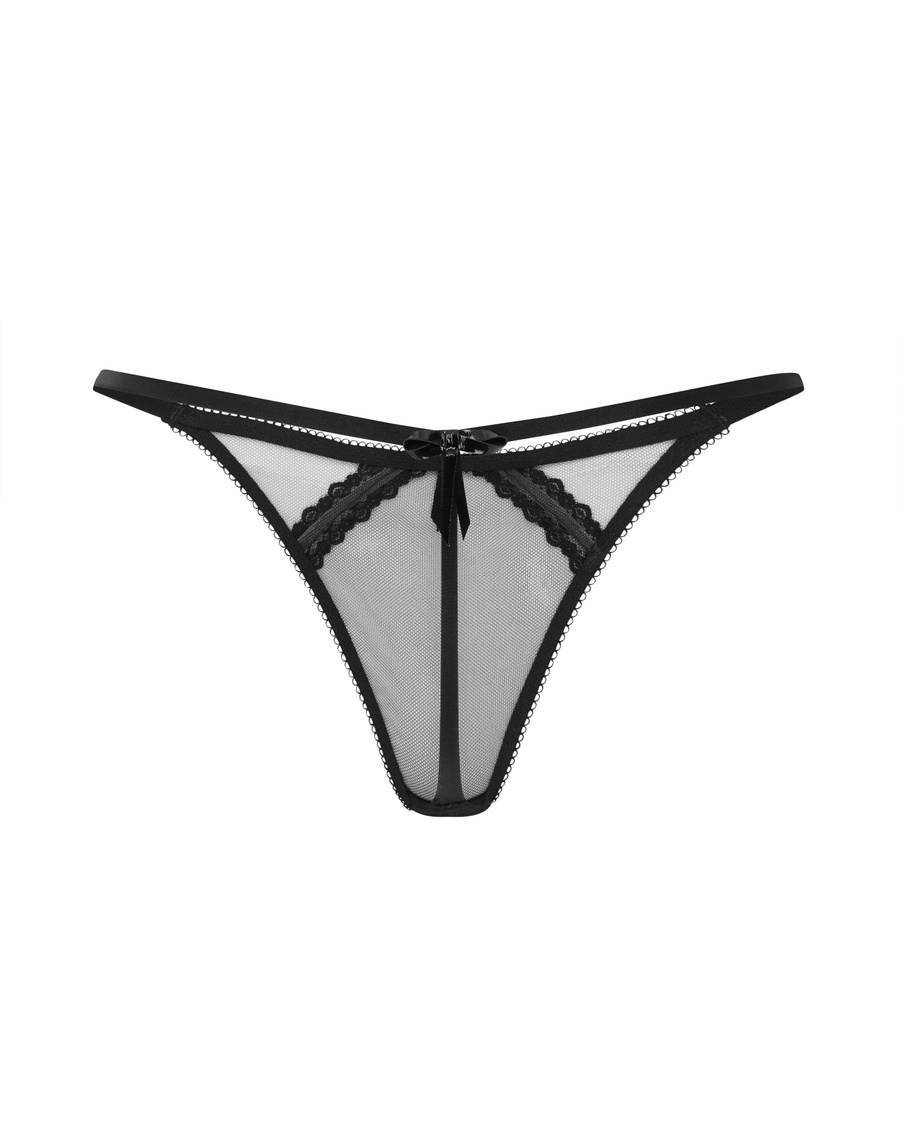 Черные трусы стринги Zarie