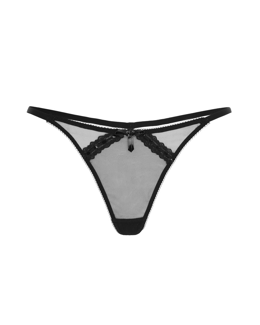 Черные трусы стринги Zarie