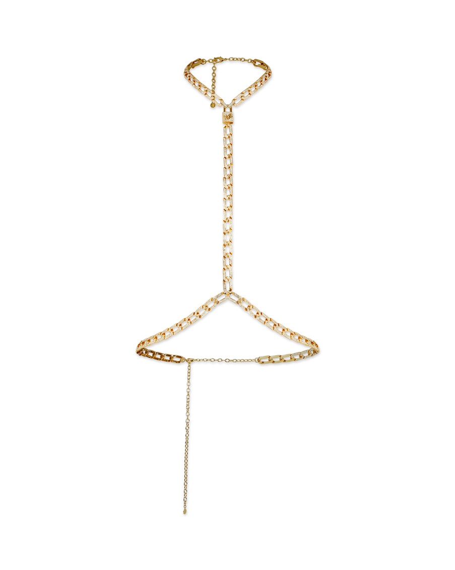 Золотистая цепочка на тело Meriem