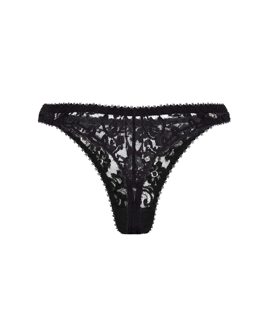 Черные трусы стринги Jewlie