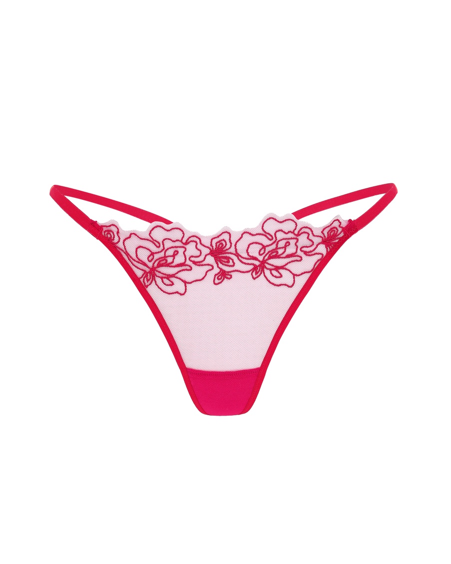 Розовые трусы стринги Juni