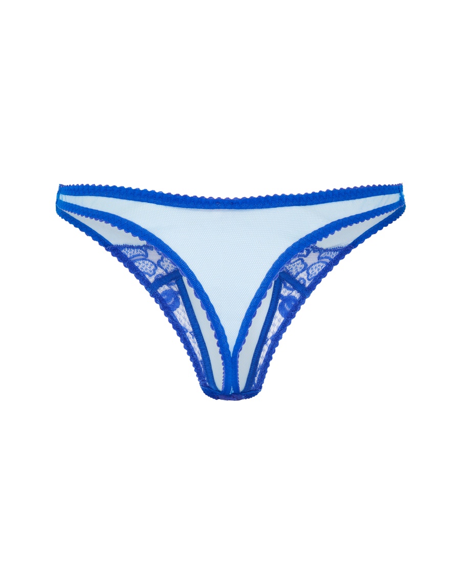 Синие трусы стринги Rozlyn