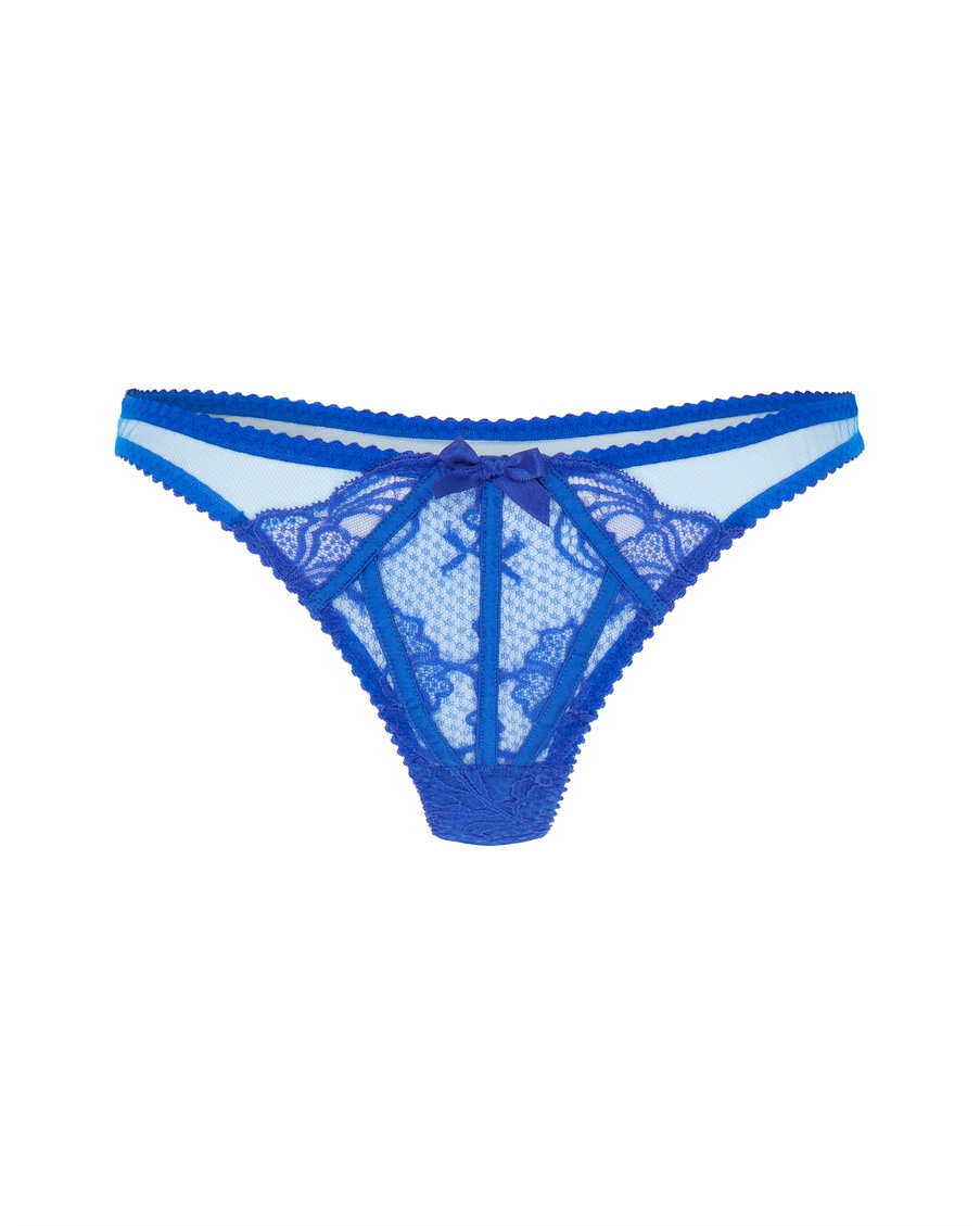 Синие трусы стринги Rozlyn