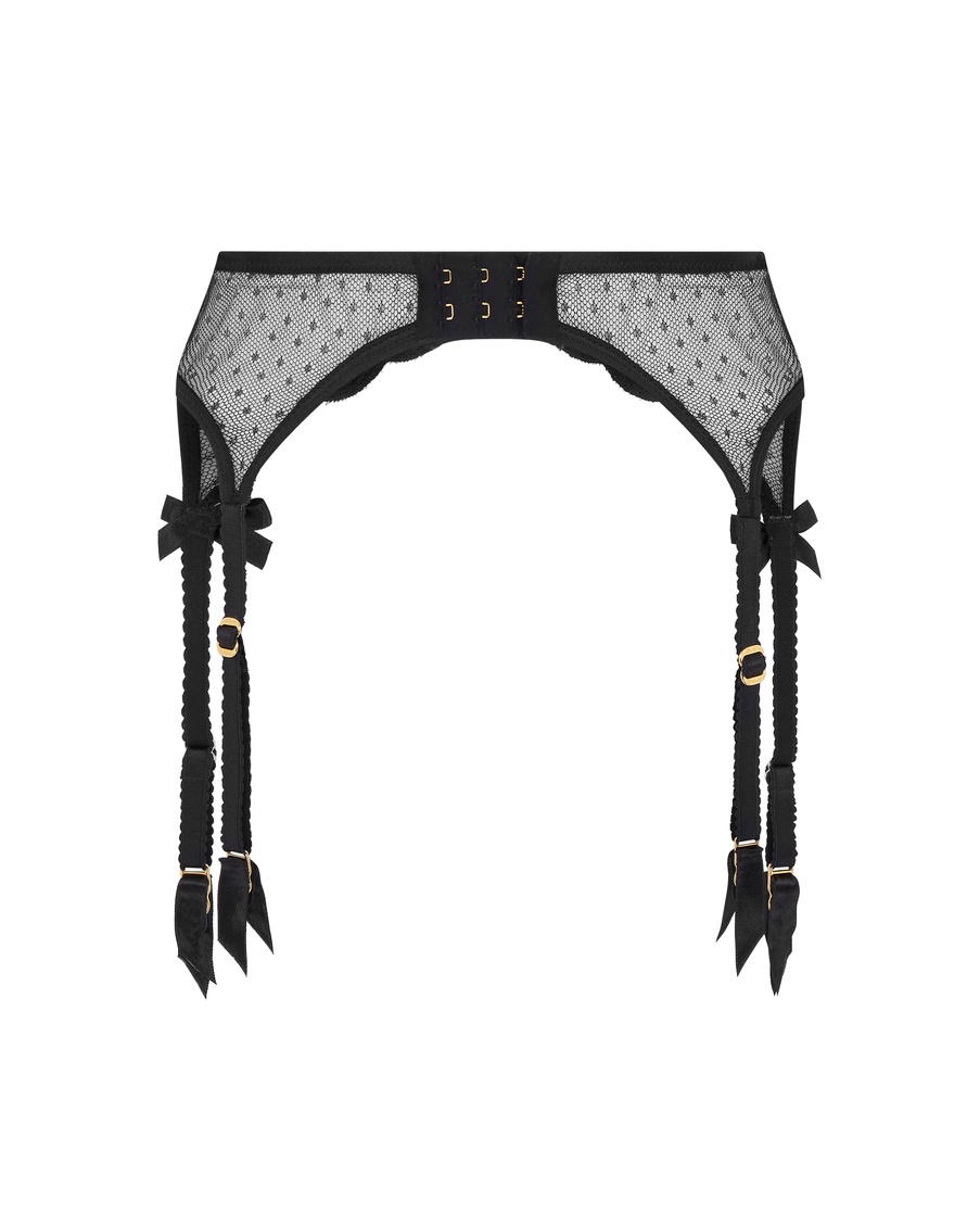 Черный пояс для чулок Katanah