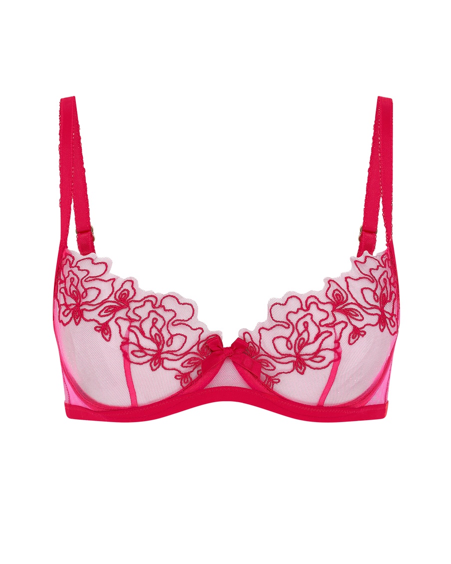Розовый бюстгальтер с мягкой чашкой Juni