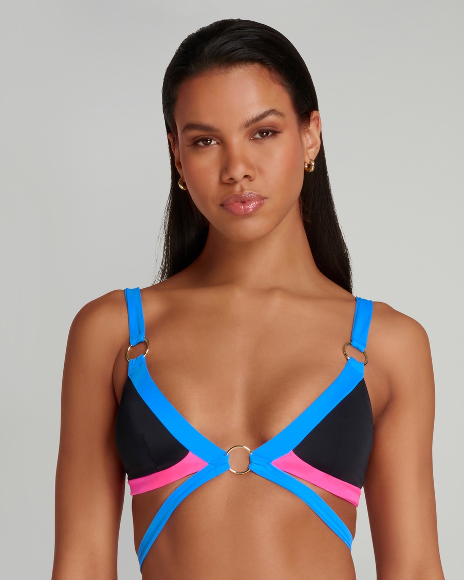 Разноцветный топ купальника Imizia