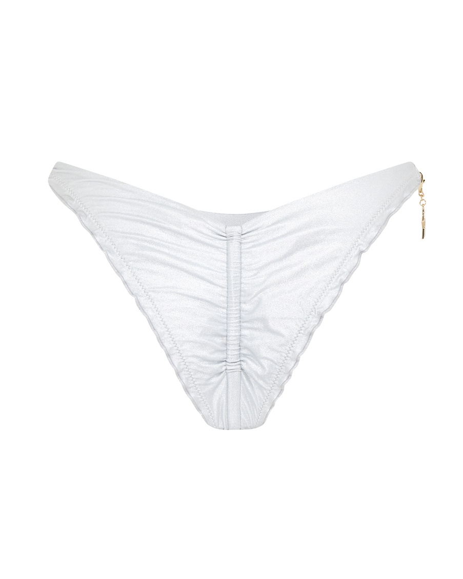 Серебристые плавки купальника Berry