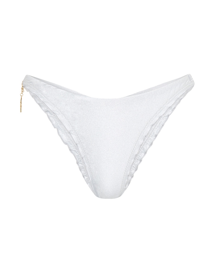 Серебристые плавки купальника Berry