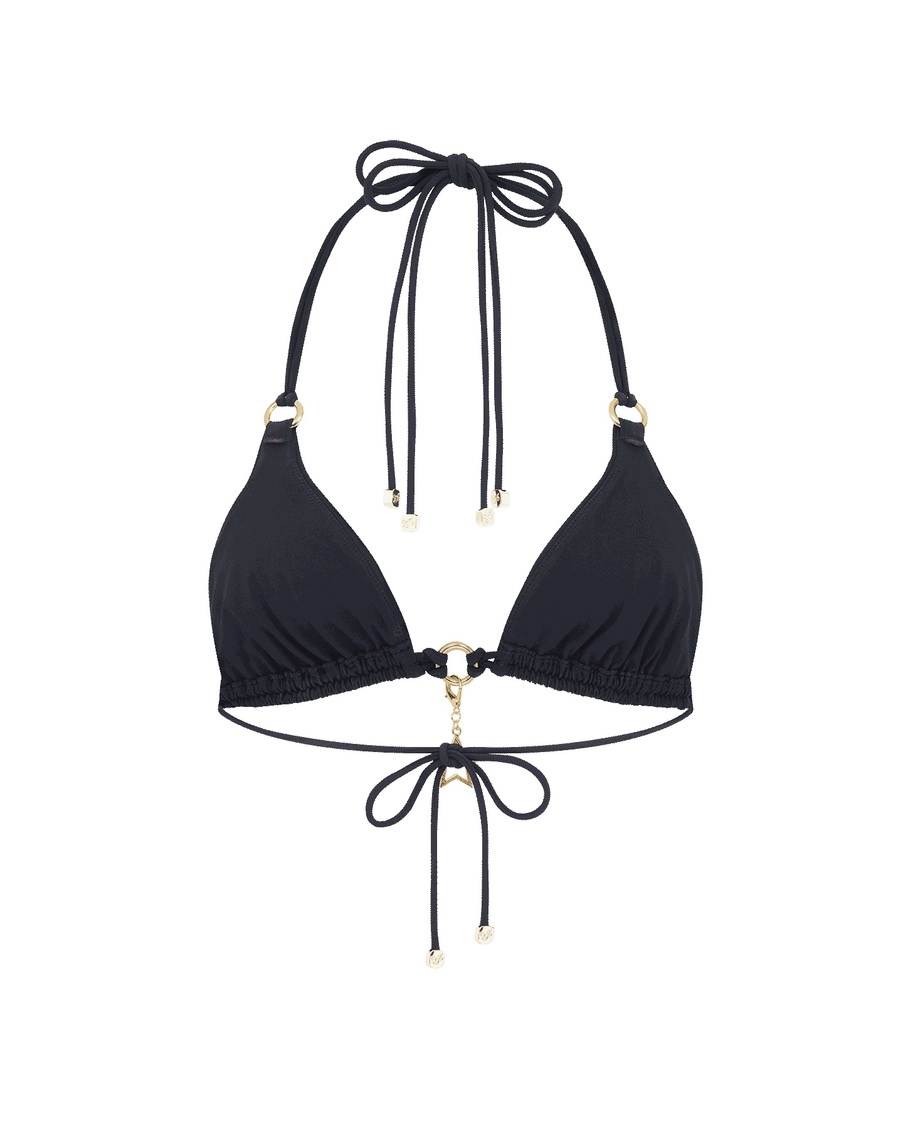 Черный топ купальника Malisa