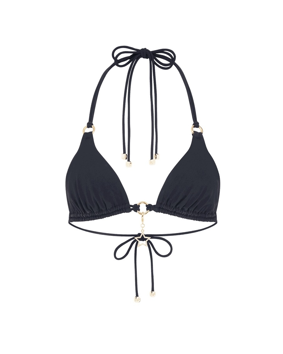 Черный топ купальника Malisa