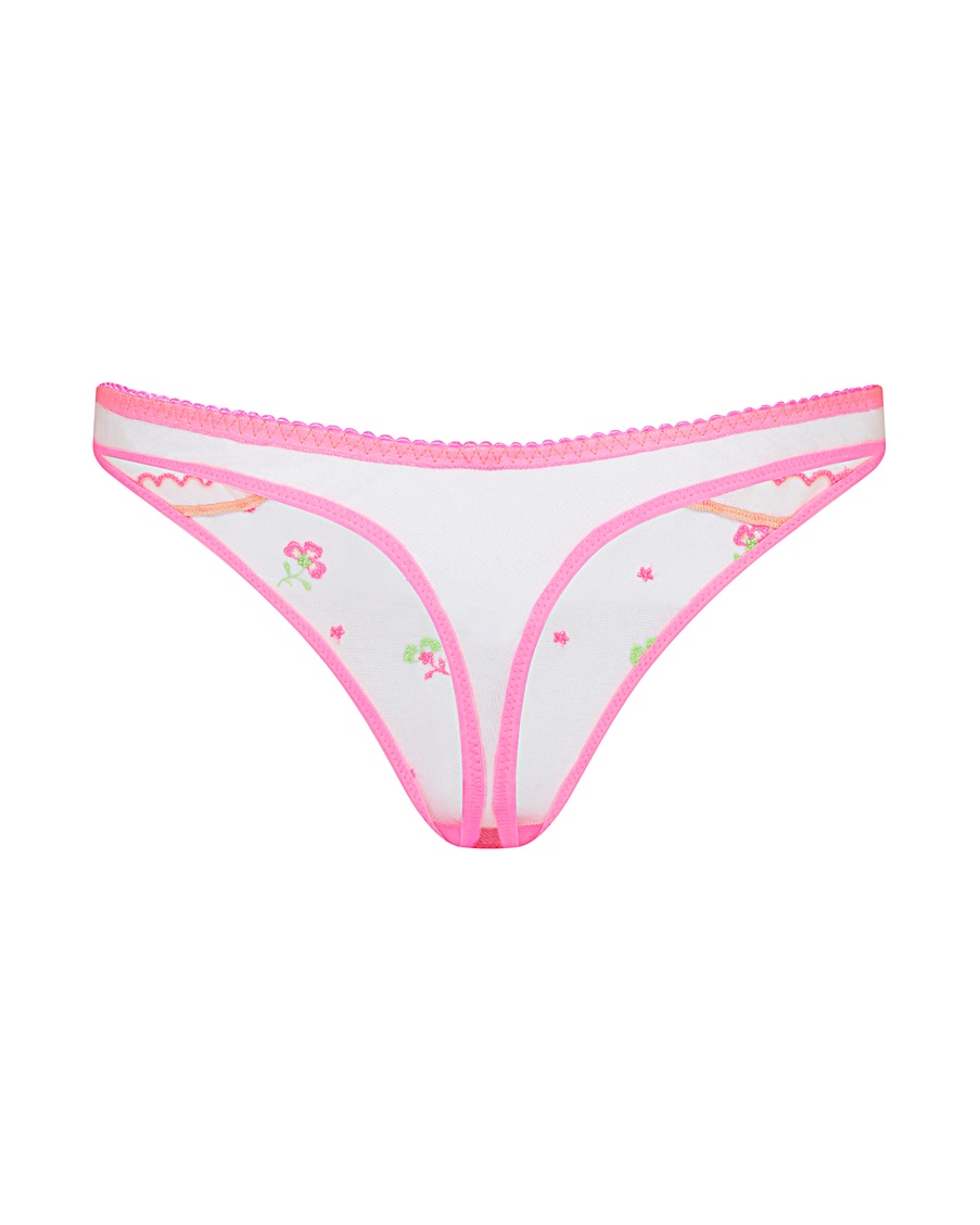 Розовые трусы стринги Willowe