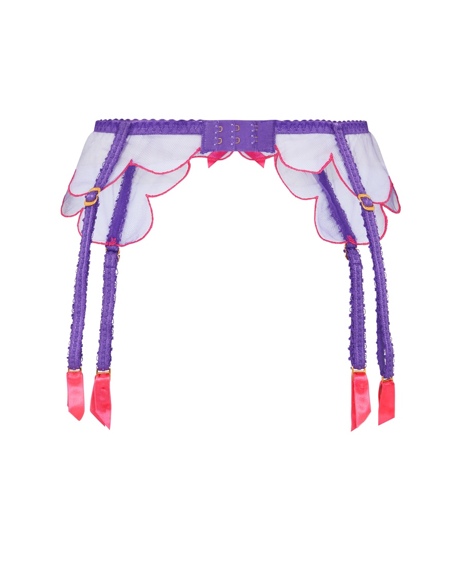 Фиолетовый пояс для чулок Lorna